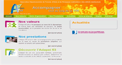 Desktop Screenshot of adapei53.fr