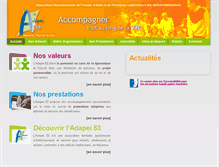 Tablet Screenshot of adapei53.fr